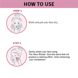 Rose Quartz Gua Sha for facial massage ( for face)