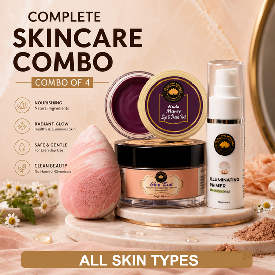 Complete Skincare Combo – Combo of 4 (Illuminating primer, skin tint, lip tint, blender)
