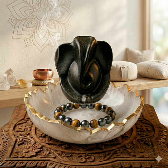 Lord Ganesh ji with bowl and Bracelet