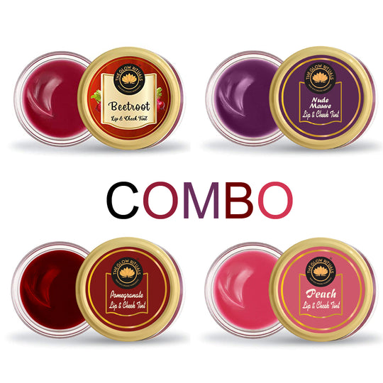 Lip & cheek Tint || Combo of 4 || 8gm Each