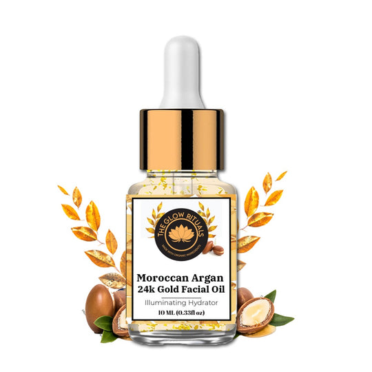 24 k gold leaf Moroccan argan oil-FACE SKIN CARE