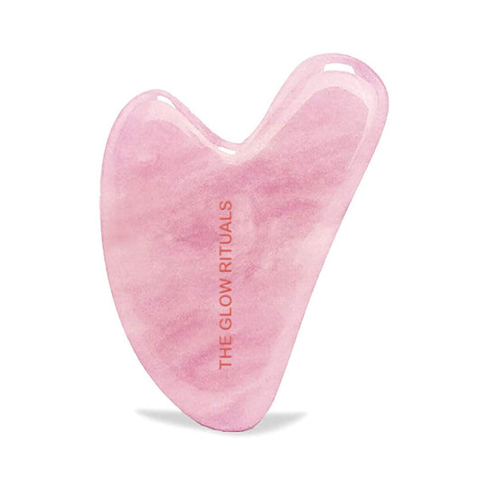 Rose Quartz Gua Sha for facial massage ( for face)